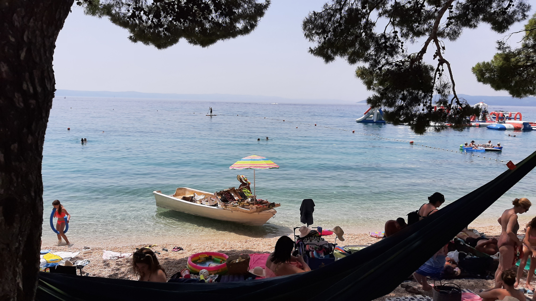 Borov hlad na plaži u Makarskoj